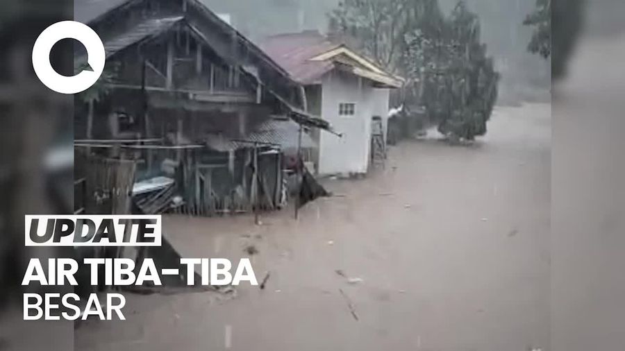 Penampakan Banjir Bandang Terjang Sukanagara Cianjur