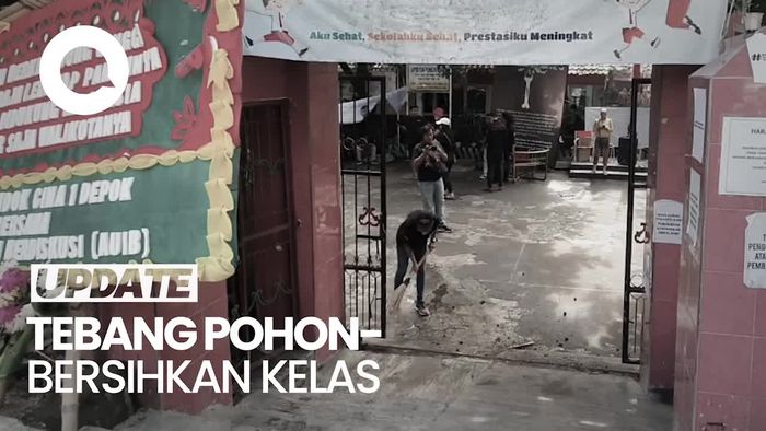 Penggusuran SDN Pocin 1 Ditunda, Orang Tua Murid Beberes Sekolah
