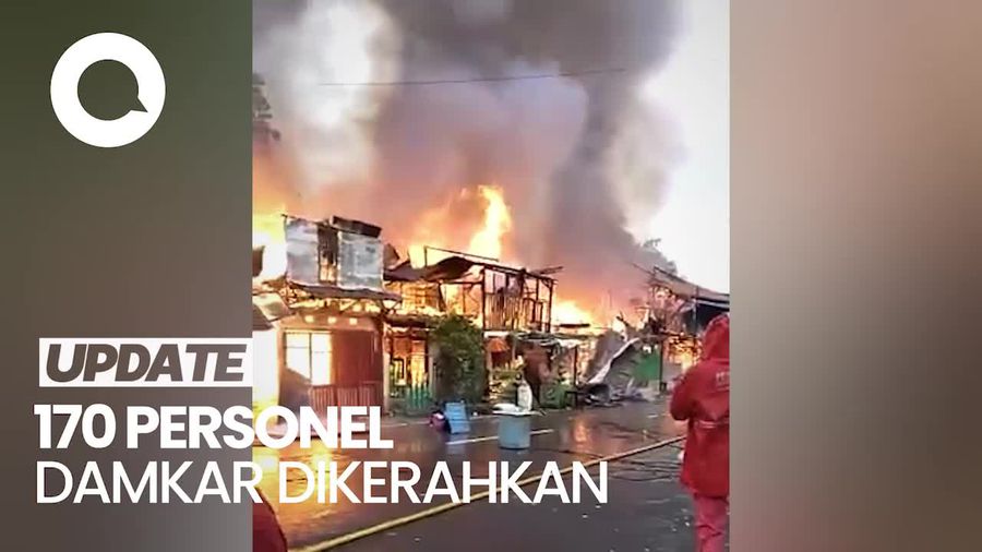 Puluhan Rumah di Manggarai Jaksel Terbakar Akibat Sambaran Petir