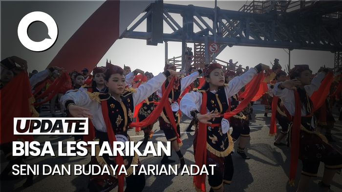 Diikuti 65.945 Pelajar, Tari Remo di Surabaya Cetak Rekor MURI