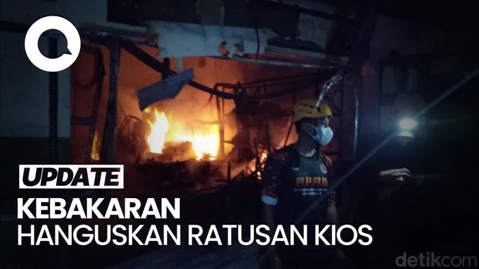 Kebakaran Pasar Ciawi Tasik Akhirnya Padam Setelah 4,5 Jam