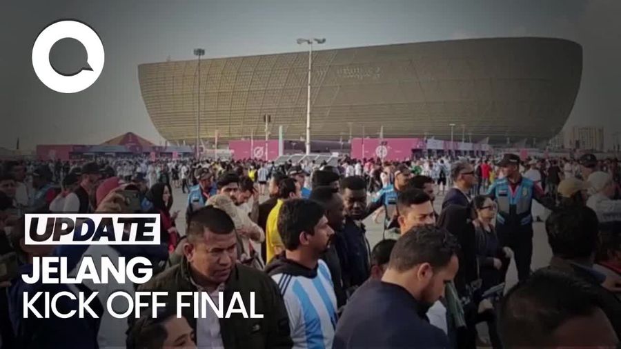 Suporter Argentina-Prancis Mulai Padati Stadion Lusail