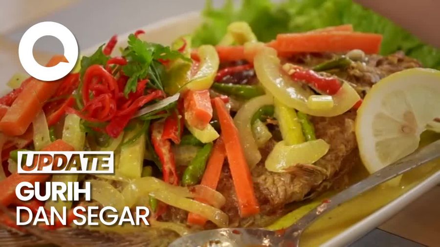 Bikin Laper: Gurame Acar Kuning dan Udang Galah Bakar