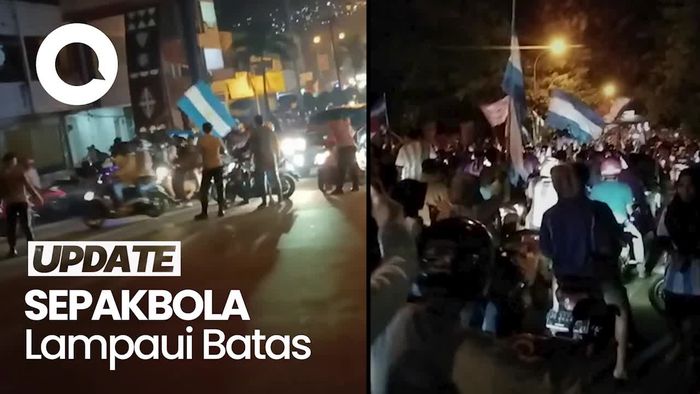 Tumpah Ruah Fan Argentina di Ambon Konvoi Rayakan Kemenangan