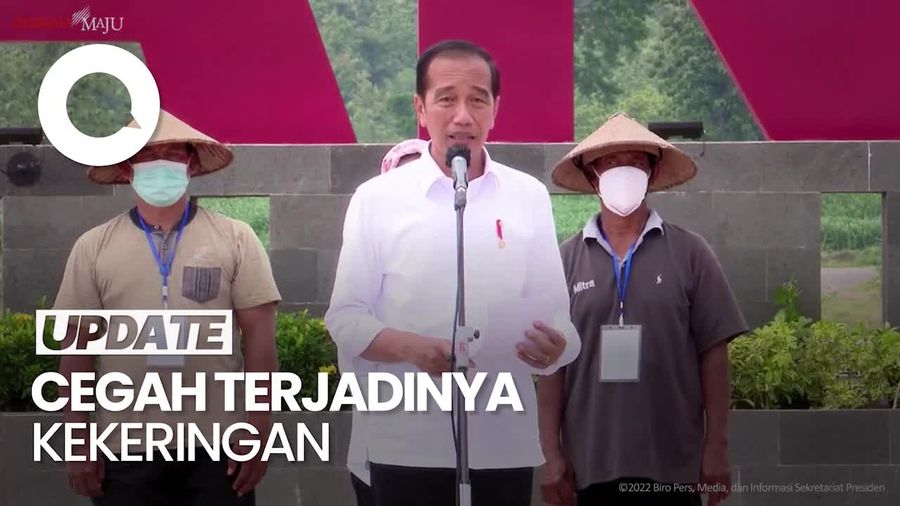 Jokowi Resmikan Bendungan Semantok, Tingkatkan Produksi Pertanian