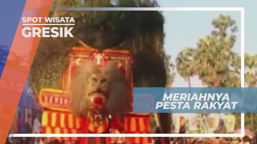 Kemeriahan Pesta Rakyat di Gresik Jawa Timur