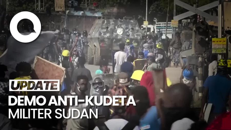 Massa Anti-Kudeta Sudan Dihujani Gas Air Mata di Khartoum