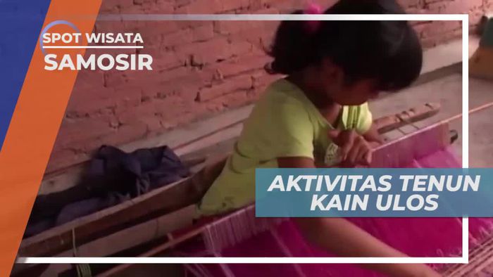 Tenun Kain Ulos, Salah Satu Busana Khas Indonesia, Samosir Sumatera Utara    