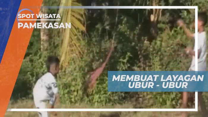 Layangan Ubur-ubur yang Unik Favorit Anak-anak Pamekasan