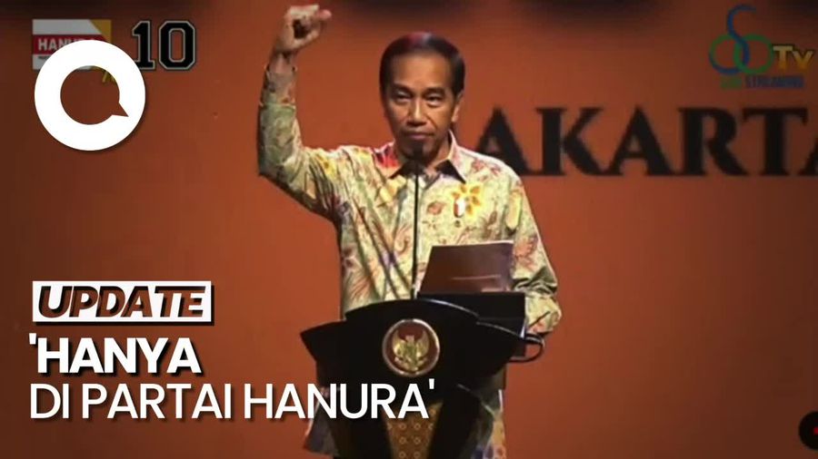 Jokowi: HUT Partai Hanura Bersejarah Didatangi Presiden dan Wapres
