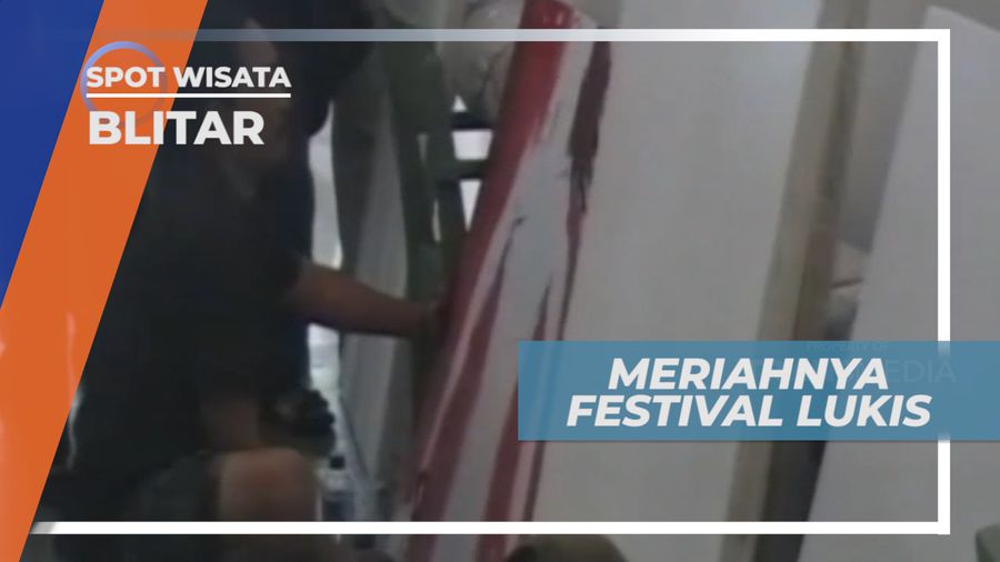 Festival Seni dengan Melukis Wajah Bung Karno, Presiden Pertama Republik Indonesia, Blitar