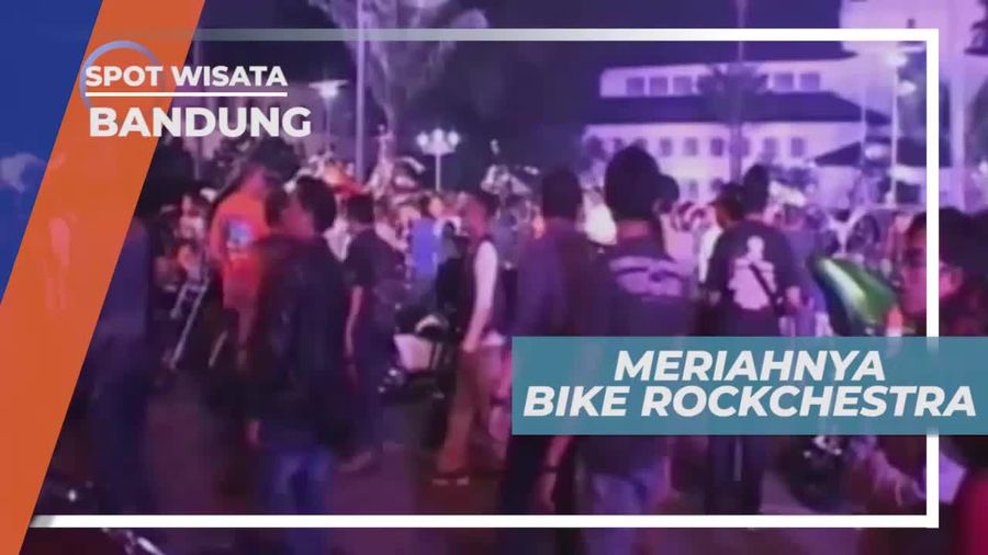 Meriahnya Bike Rockhestra, Suara Motor yang Menjadi Harmonisasi Musik, Bandung