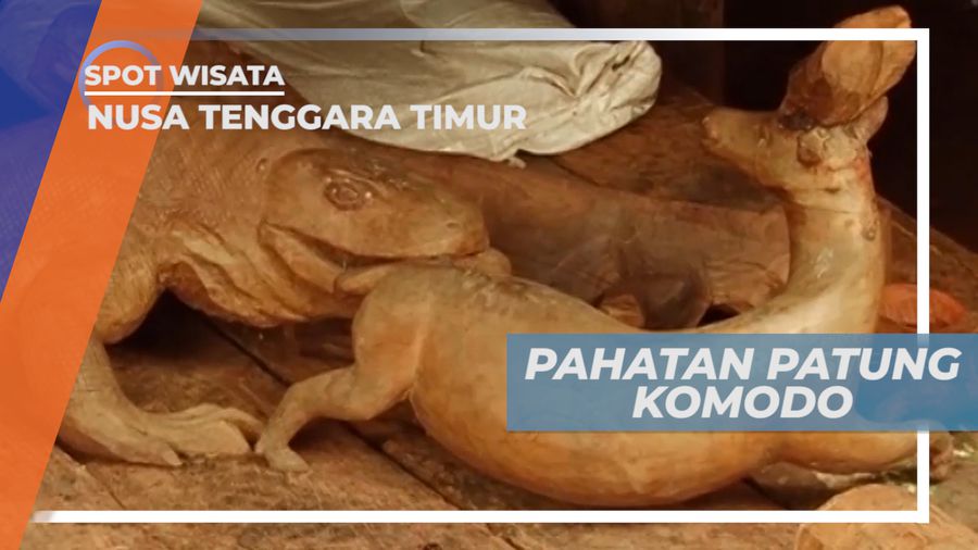 Melihat Dari Dekat Pembuatan Kerajinan Patung Komdo, Nusa Tenggara Timur