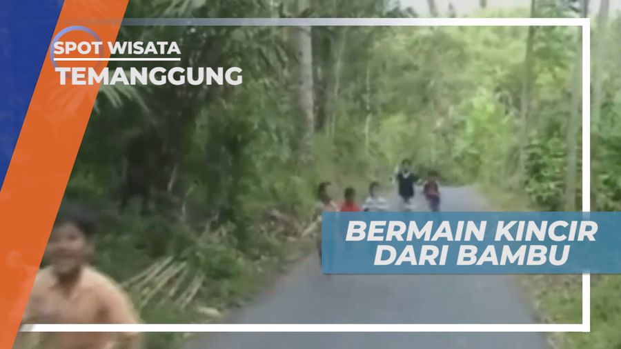 Serunya Bermain Permainan Tradisional Kincir Bambu, Temanggung