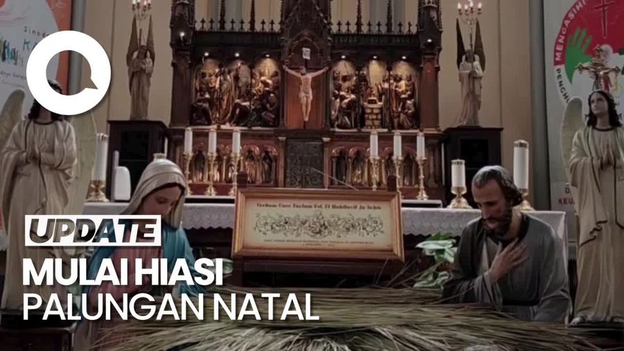Melihat Persiapan Gereja Katedral Jakarta Sambut Perayaan Natal