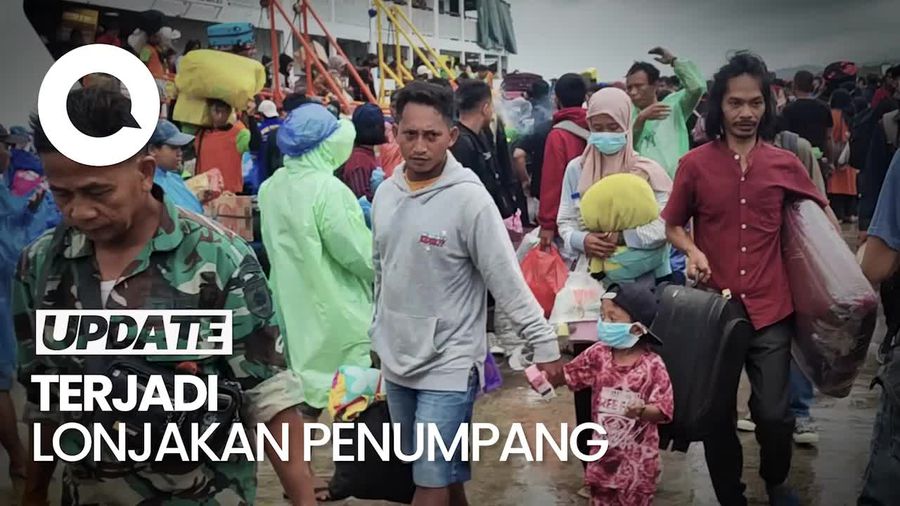 Jelang Nataru, Pelabuhan Nusantara Parepare Mulai Ramai Penumpang