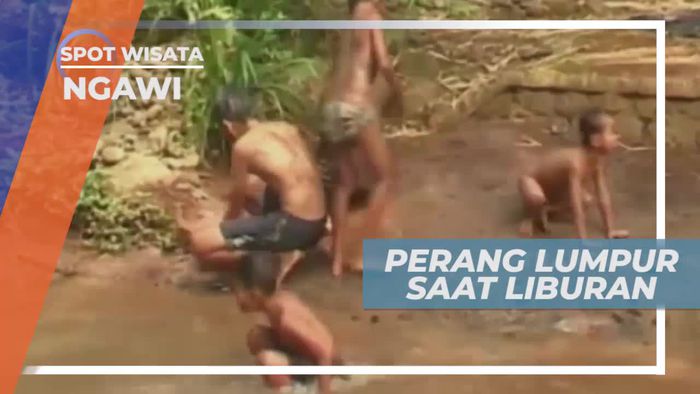 Perang Lumpur, Tradisi Seru Anak-anak di Ngawi