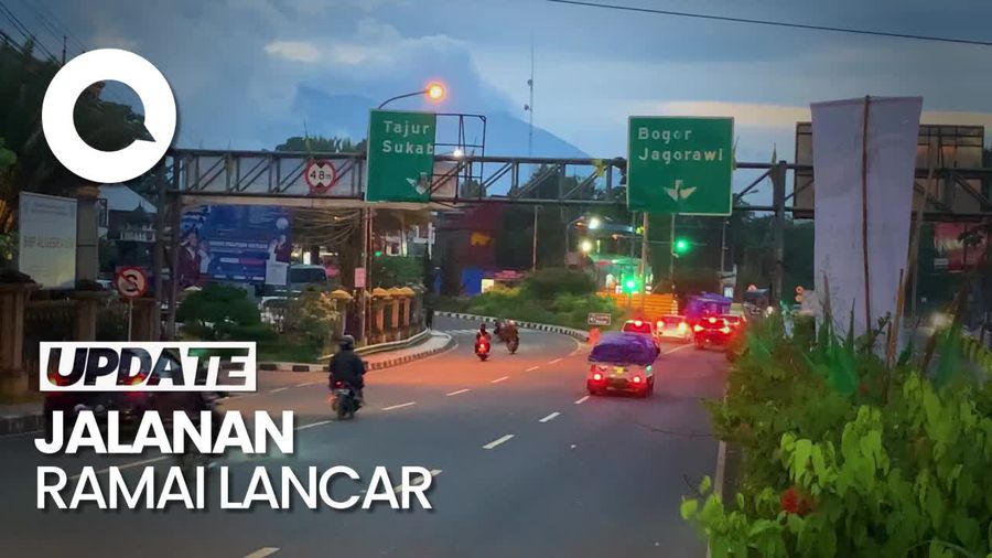 Pantauan Situasi Lalin Arah Puncak Memasuki Malam Natal