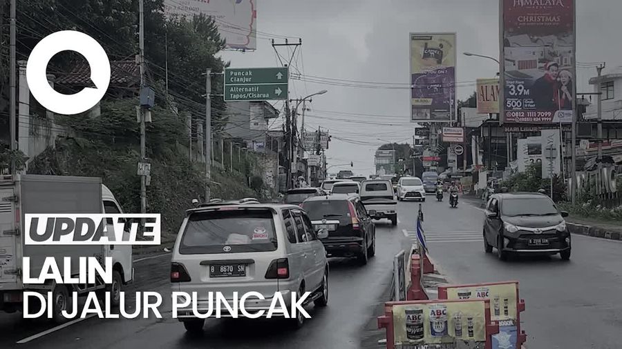 Arus Lalin Menuju Puncak Bogor Ramai Lancar