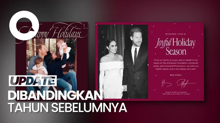 Nuansa Berbeda Kartu Natal Pangeran Harry-Meghan Markle