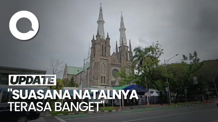 Senangnya Jemaat Bisa Ibadah Natal Secara Tatap Muka di Katedral Jakarta 