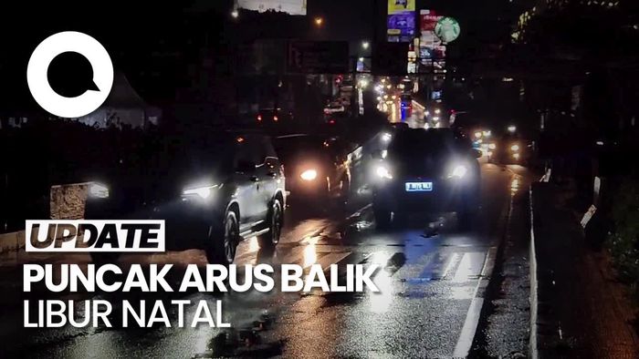Jalur Puncak Bogor Kembali Dua Arah, Arus Lalu Lintas Lancar