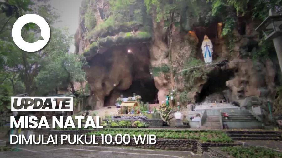 Perayaan Natal di Gua Maria Kediri