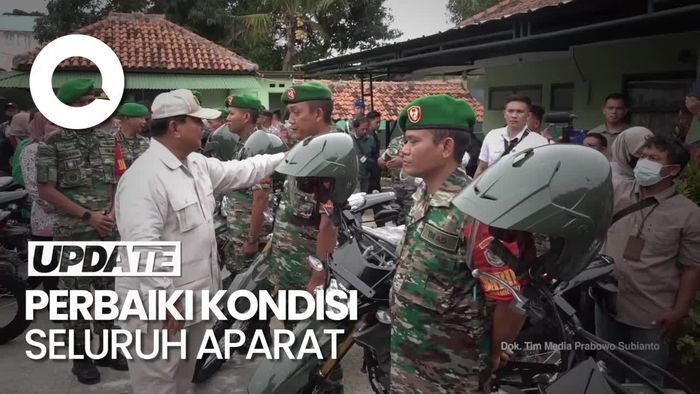 Prabowo Bagi-bagi Motor ke Babinsa: Kalian Ujung Tombak Pertahanan Negara