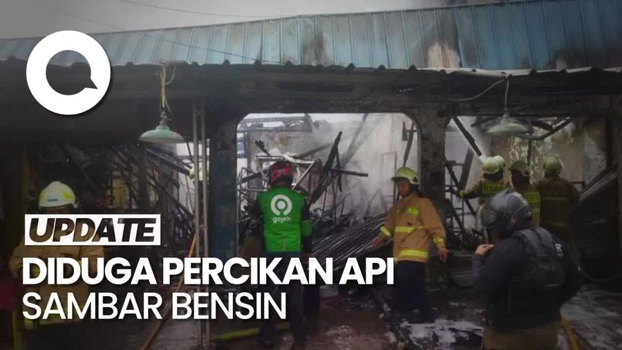 Bengkel di Jaktim Terbakar, 4 Orang Terluka!