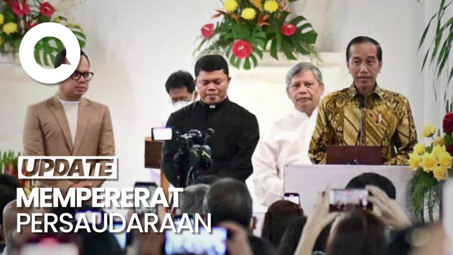 Jokowi Tinjau Ibadah Natal di Gereja Bogor, Beri Pesan Pererat Kerukunan
