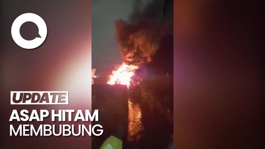 Kebakaran Hebat di Mampang, 13 Unit Mobil Pemadam Dikerahkan