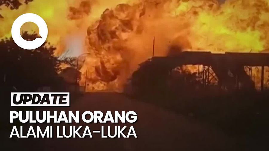Detik-detik Truk Angkut BBG di Afsel Meledak, 15 Orang Tewas
