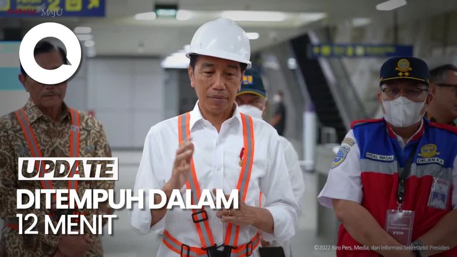Jokowi Bangga Jajal LRT Harjamukti Depok-TMII: Sangat Cepat Sekali