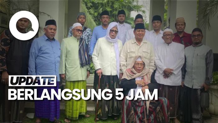 Momen Prabowo Gelar Pertemuan Tertutup dengan Para Kiai Jatim