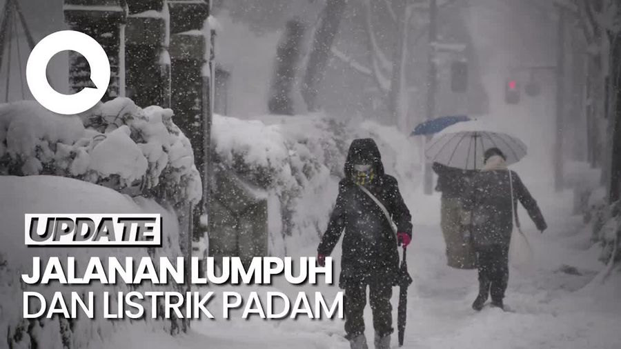 Badai Salju Hantam 3 Wilayah Jepang, Sudah 14 Orang Tewas