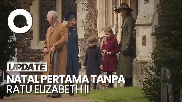 Potret Keluarga Kerajaan Inggris Hadiri Kebaktian di Hari Natal