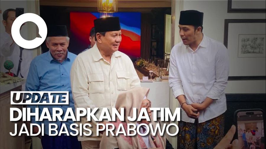 Bertemu dengan Kiai Kondang Jatim, Prabowo Minta Restu 2024