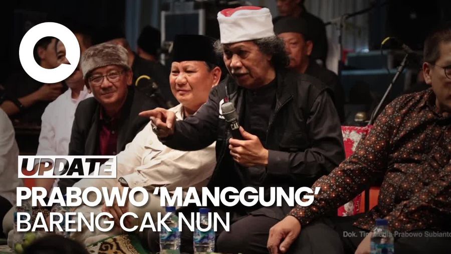 Saat Prabowo Lepas Baju dan Jam Tangan Dikasih ke Jemaah Maiyah