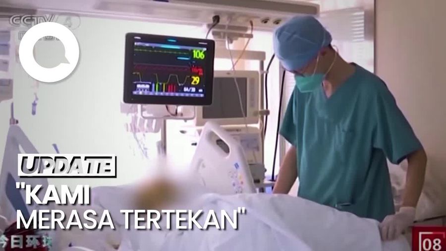 Kesibukan RS di China Akibat Covid-19, Nakes Tetap Bekerja Meski Sakit