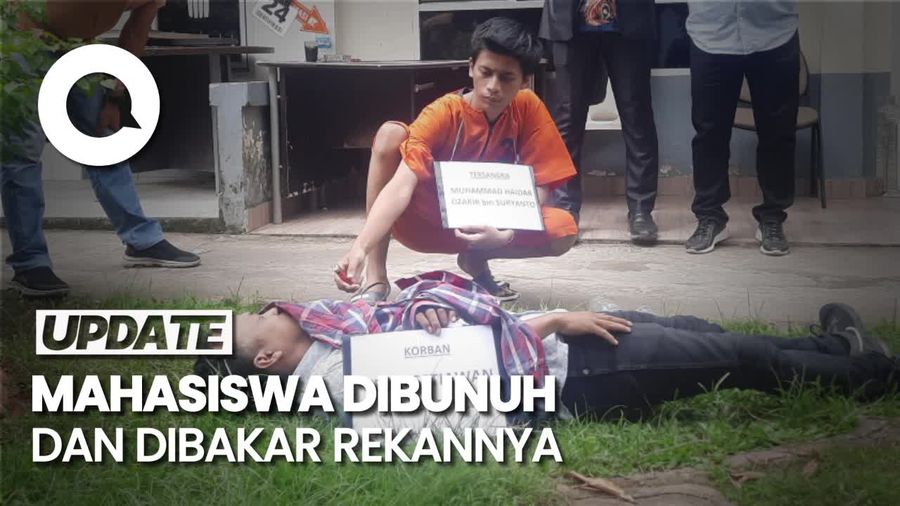 Rekonstruksi Mahasiswa Sumsel Dibunuh-Dibakar, Pelaku Jalani 25 Adegan