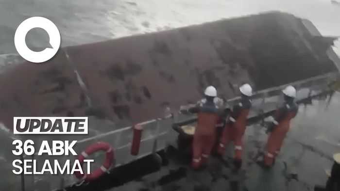 Cuaca Buruk, Kapal Bongkar Muat Batubara Karam di Perairan Banyuasin