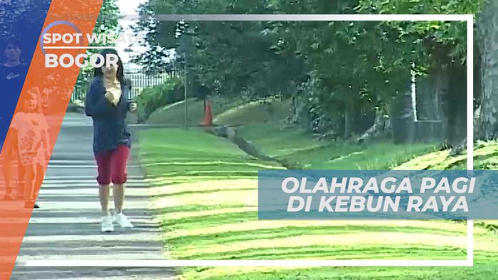 Olahraga Pagi Meikmati Sejuknya Udara Kebun Raya, Bogor