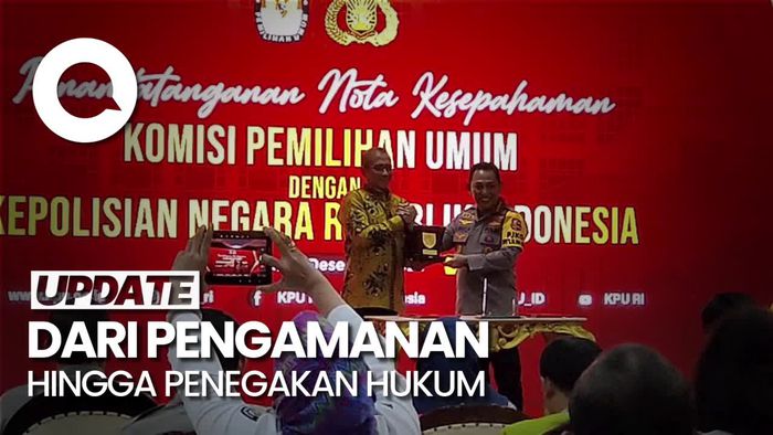 KPU-Polri Teken MoU, Atur Pengamanan Pemilu hingga Distribusi Surat Suara