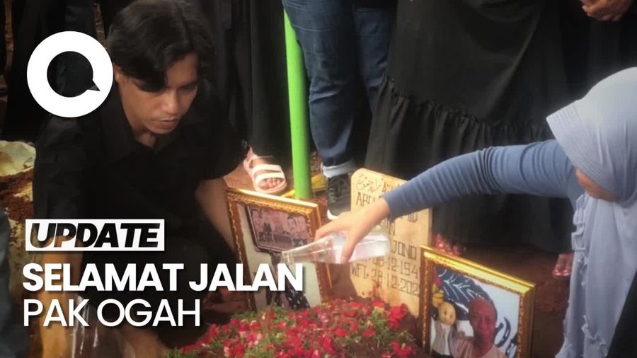 Air Mata Keluarga Iringi Pemakaman Pak Ogah