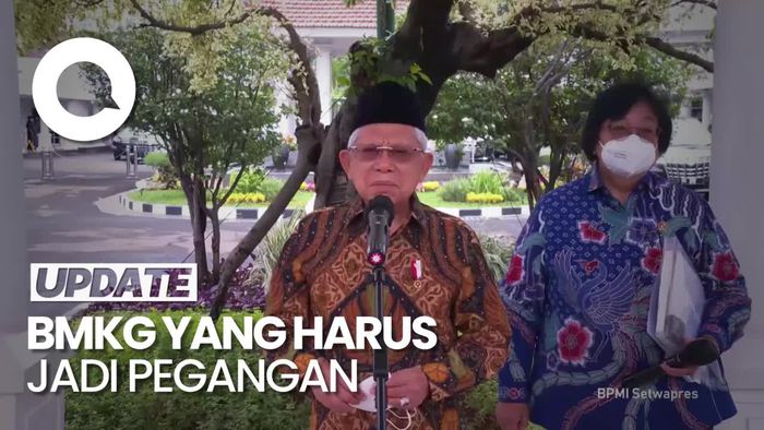 Wapres Soal Beda Prediksi Cuaca BMKG vs BRIN: Itu Otoritasnya BMKG