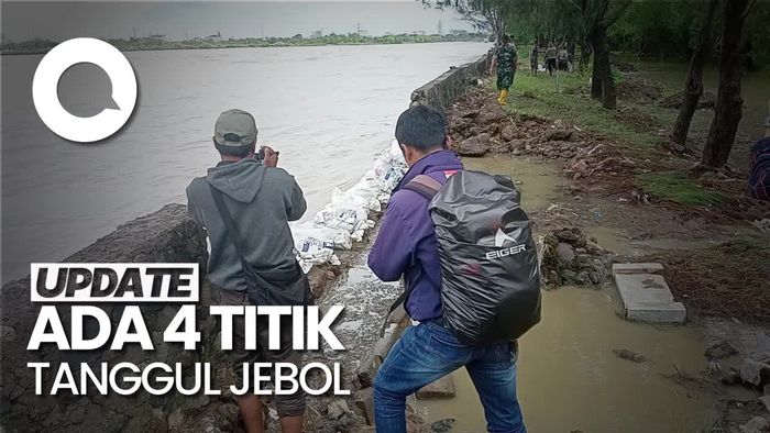 Tanggul Jebol, Sejumlah Titik di Kawasan Pantai Marina Semarang Banjir!