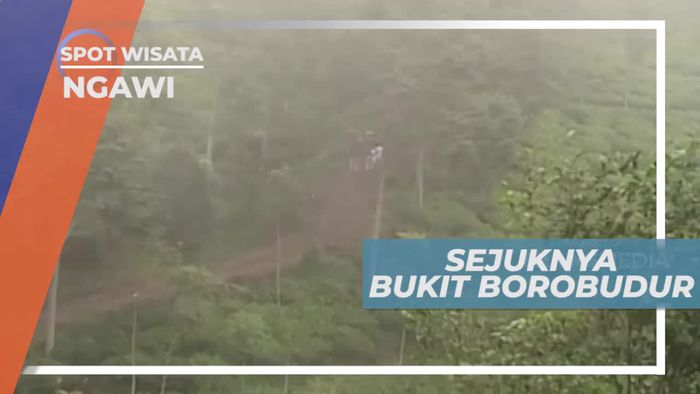 Panorama Indah Bukit Borobudur di Ngawi Jawa Timur   