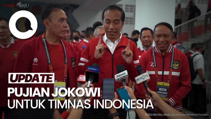 Jokowi: Timnas Kita Sudah Mati-matian, Mainnya Bagus Banget