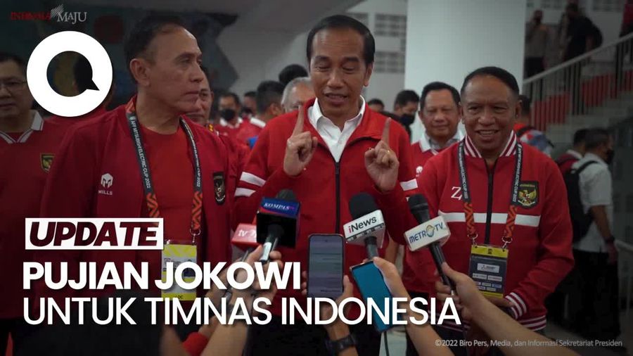 Jokowi: Timnas Kita Sudah Mati-matian, Mainnya Bagus Banget