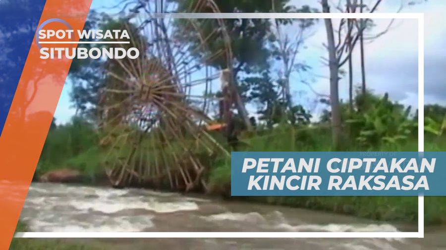 Kincir Air Sistem Pengairan yang Dibuat Petani Lokal Situbondo